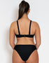 Curvy Kate Swim and Tonic Reversible Triangle Bikini Top Black/ Snake