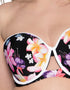 Curvy Kate Tropicana Bandeau Bikini Top Black Print