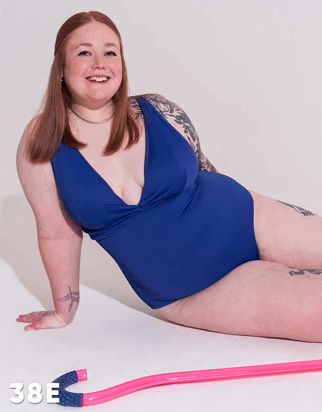 Curvy Kate Twist and Shout Non Wired Multiway Swimsuit Ultraviolet