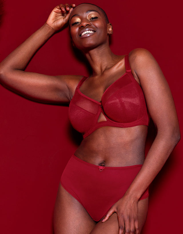 Curvy Kate Victory Side Support Balcony Bra Claret