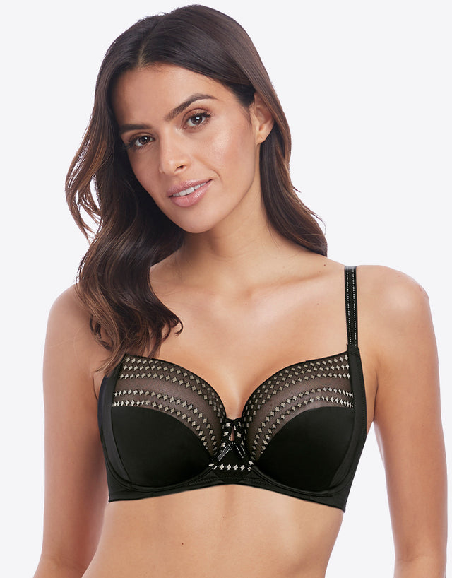 Wacoal Respect Fuller Figure Bra Black/Champagne