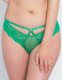 We Are We Wear Harleigh Lace & Mesh Thong Green